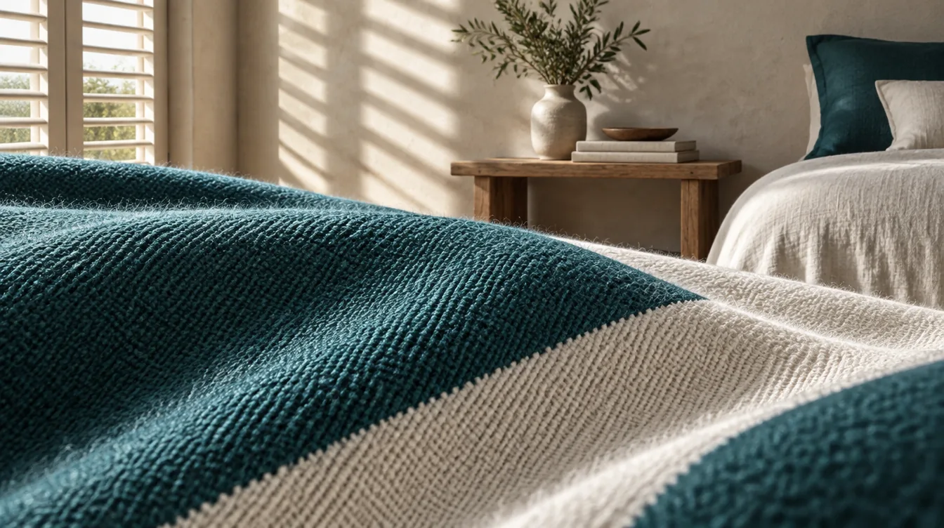 Macro dell'armatura in flanella di cotone, con la luce radente che rivela la trama